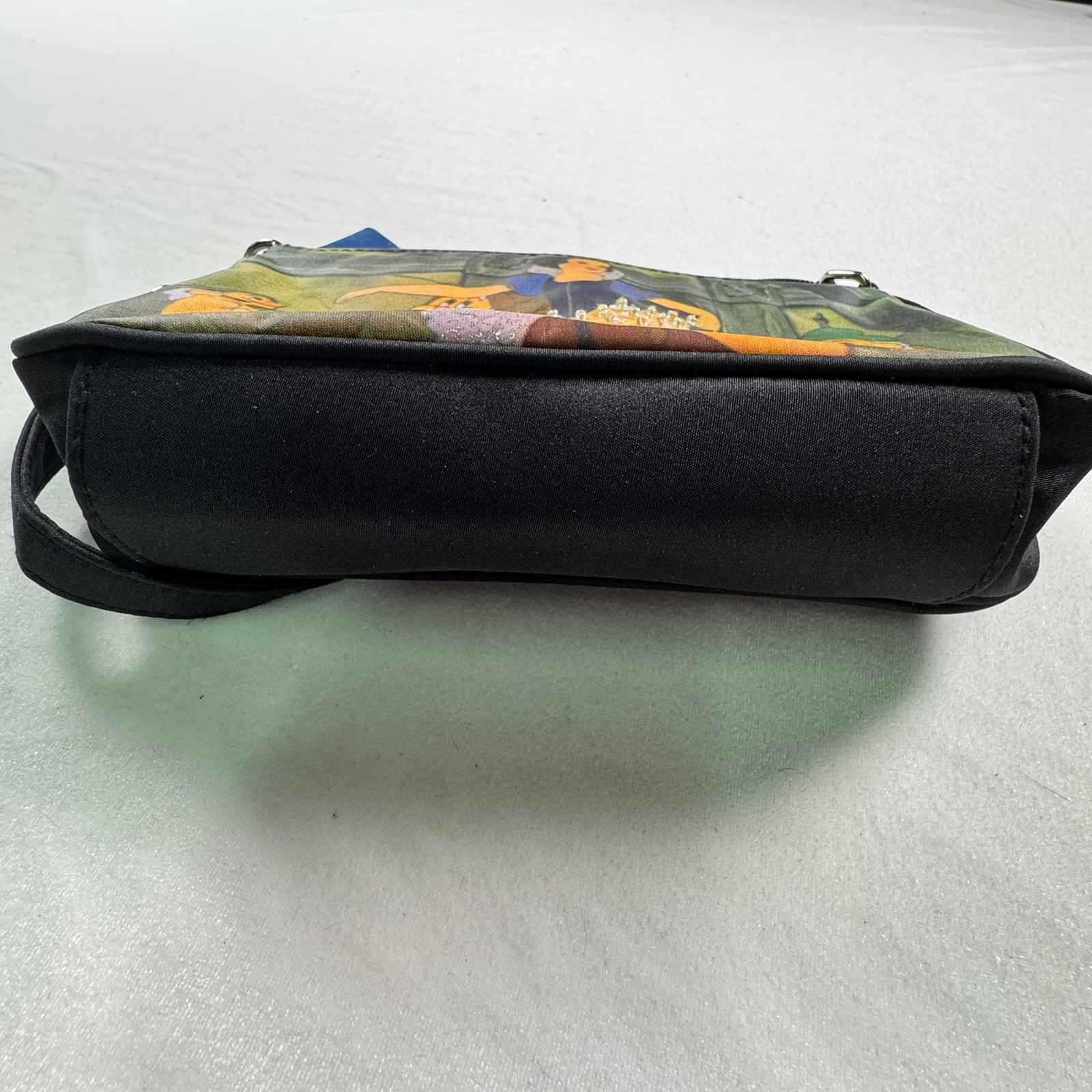 Disney Snow White Seven Dwarfs Baguette Shoulder Bag Black Sequin Y2K Vintage