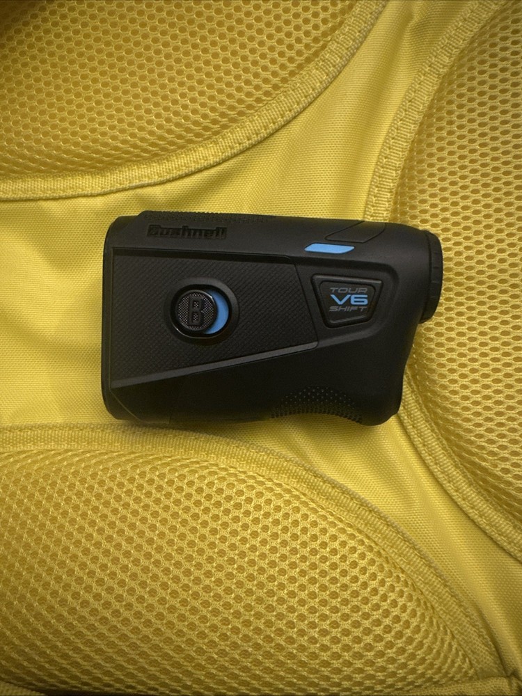 Excellent Bushnell Golf Tour V6 Shift Black / Blue Rangefinder