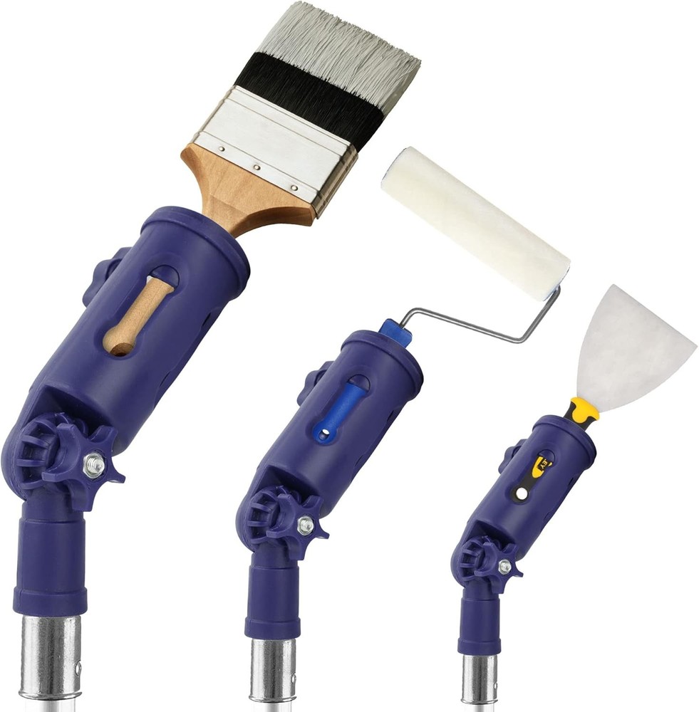 Foxtrot Paint Brush Extender Multi Angle Pole Attachment Roller Holder