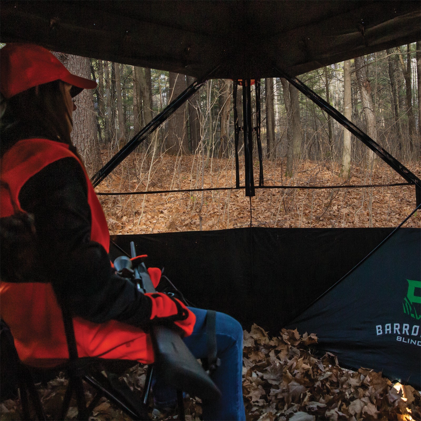 Barronett Blinds® Overwatch, Portable Hunting Blind, 88” x 88” x 75”, VR400CH