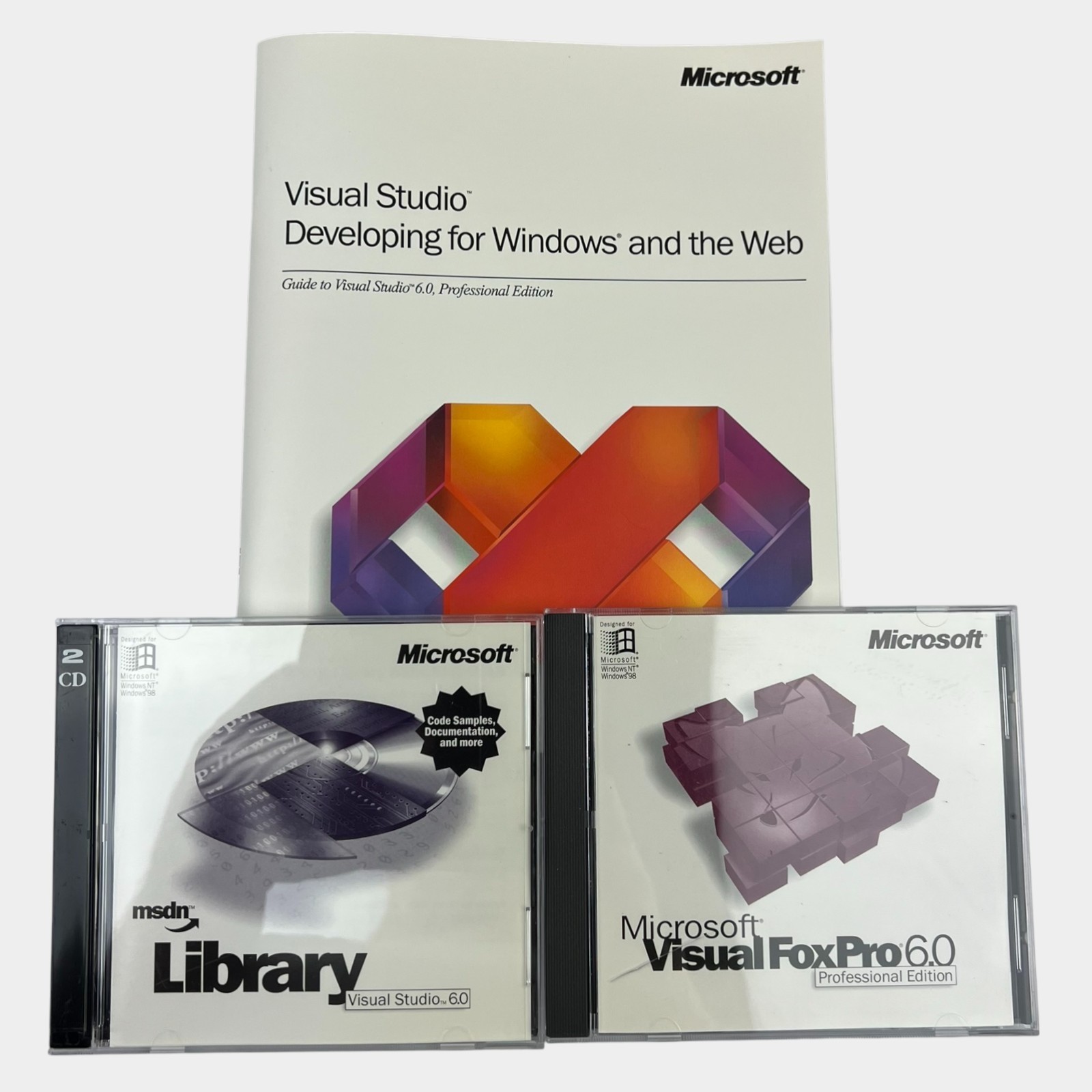 Microsoft Visual FoxPro 6.0 Professional Edition Box Set w/ Key