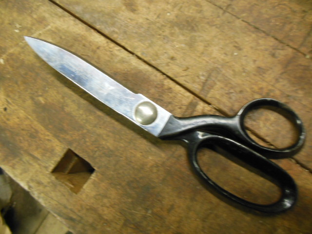 vintage Clauss pinking shears scissors clean old shop cutting tool