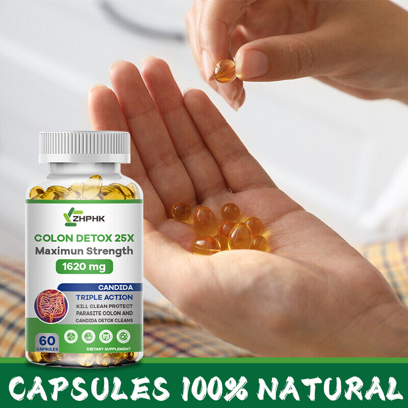 Remove Parasite ANTI PARASITE & CANDIDA DETOX Body Cleanse ULTRA FLASH COLON 60