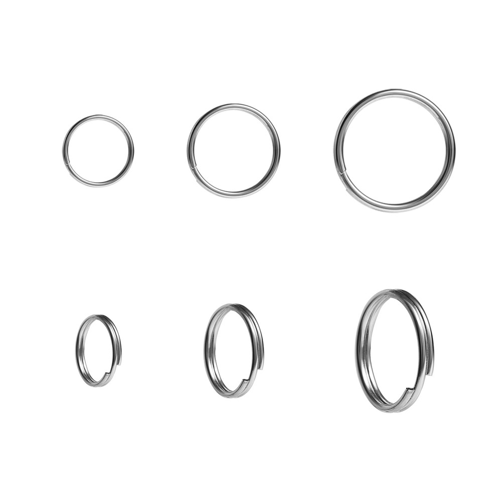 200pcs 10mm Mini Split Jump Ring with Double Loops 10mm, Silver