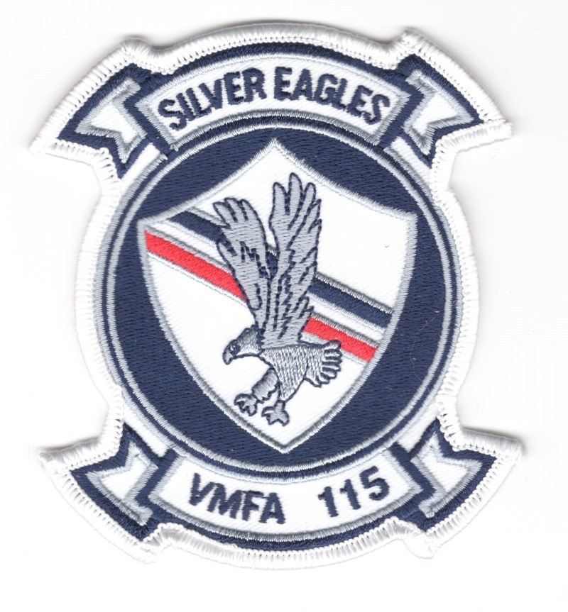 USMC Marine patch:  Fighter Attack Squadron 115, VMFA-115 - 3 1/2"