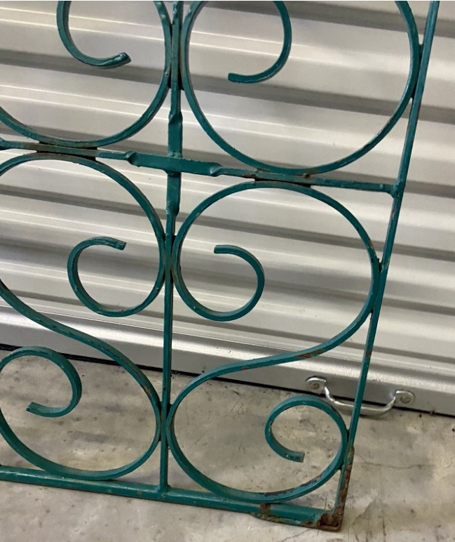 Antique Architectural Heavy Iron Panel Wall Decor
