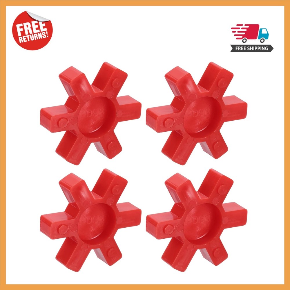 Industrial Grade Urethane Jaw Coupling Inserts, 4pcs for Enhanced Performance
