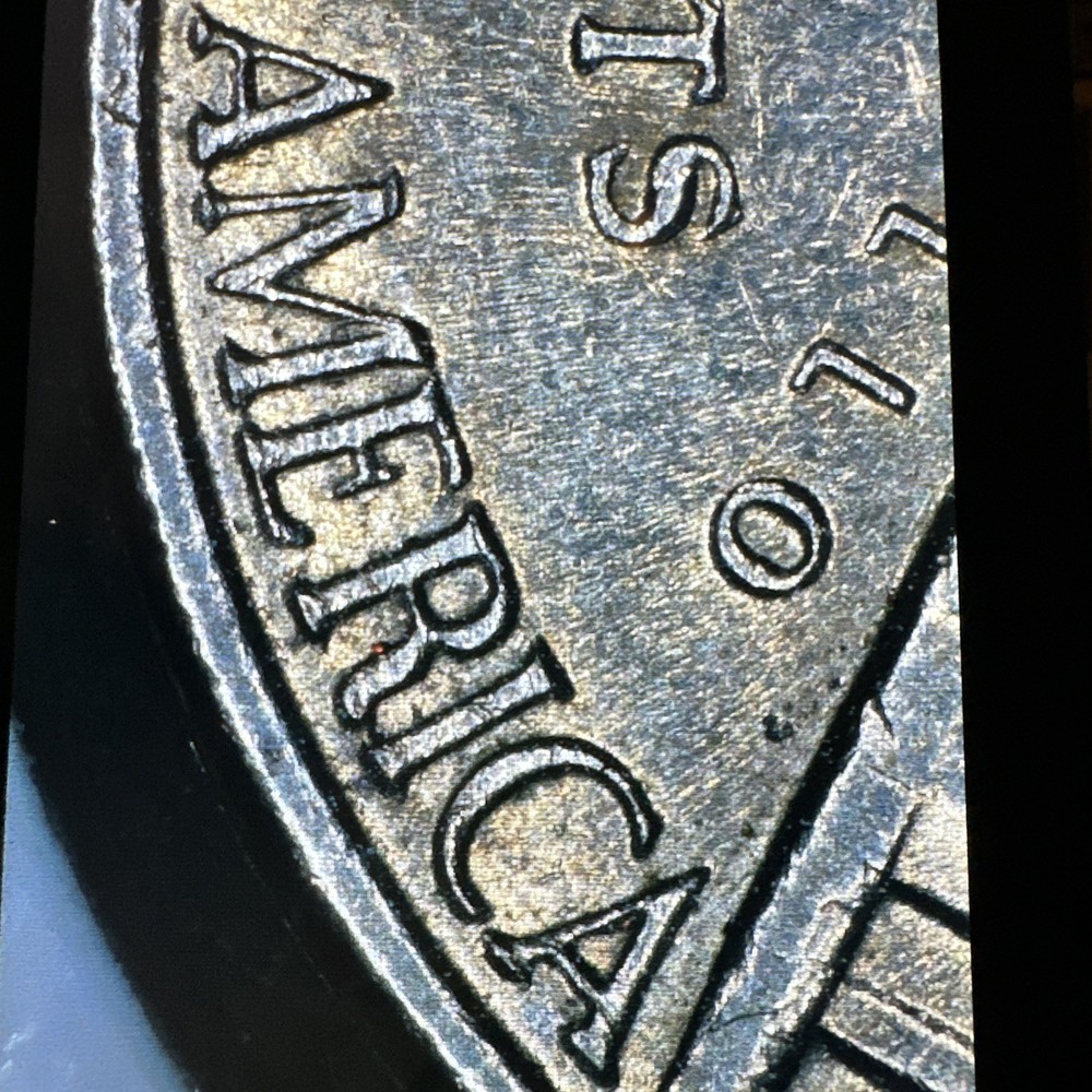 1996 P Nickel Struck Thru Grease Error Obverse & Reverse