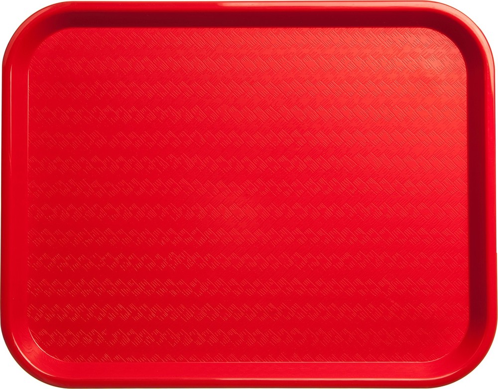 Cafe Fast Food Cafeteria Tray with Patterned Surface for Cafeterias, Fast Foo...