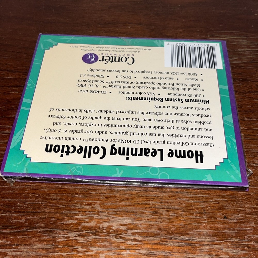 Home Learning Collection Writing K-2 CD-ROM For Windows 3.1 - Conter Software
