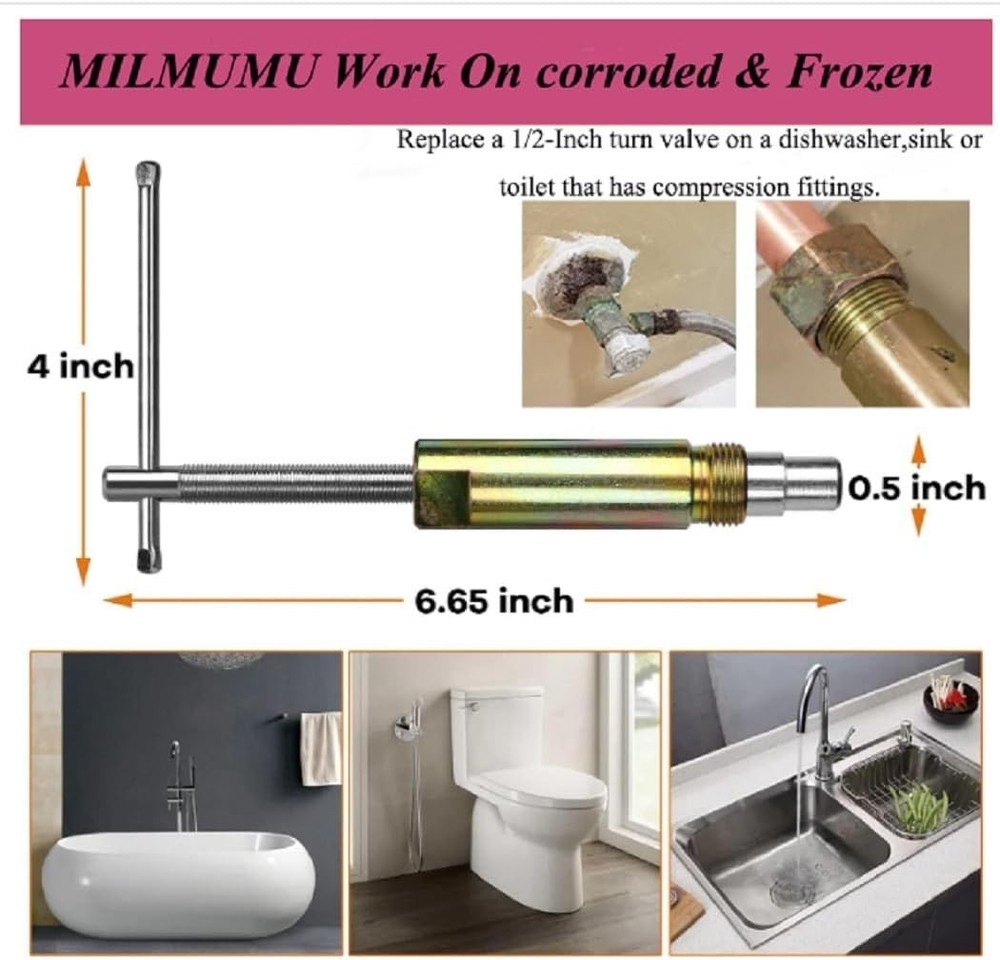 Plumbing Tools Compression Ring Removal Tool for Sleeve Puller Remover 1/2-Inc..