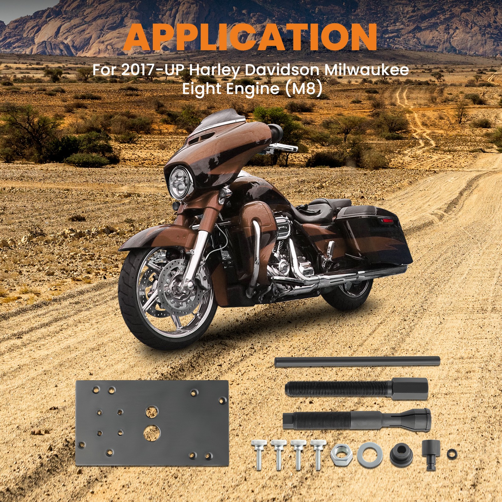 Cam Bearing Remover & Installer Tools Set For Harley Davidson M8 Engines