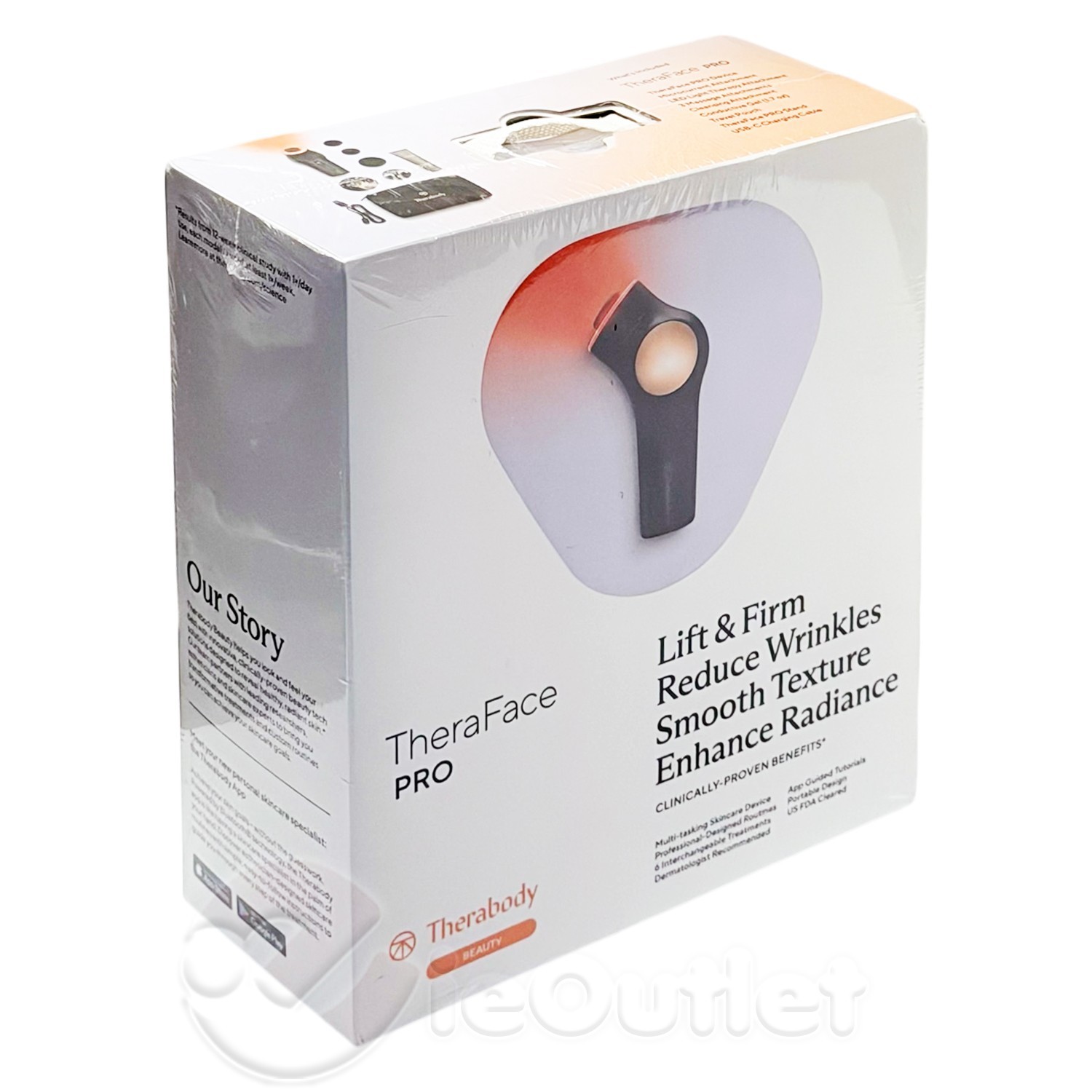 NEW Therabody TheraFace PRO Multi Use LED Facial Skincare Wrinkle Device - BLACK