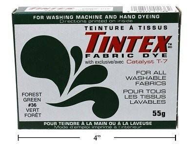 Forest Green Fabric Dye, 36 Pack