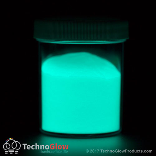 Aqua Glow In The Dark Pigment Powder