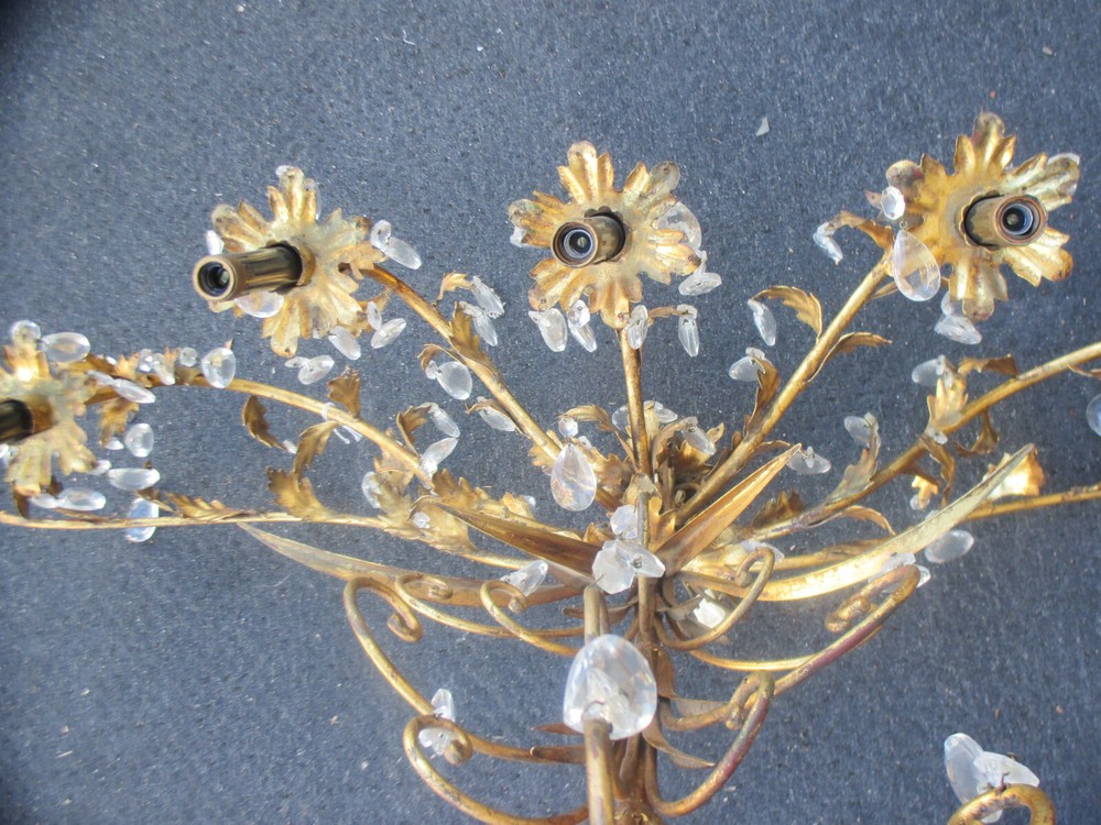 64002 Mid Century Decorator Wall Sconce with Prisms