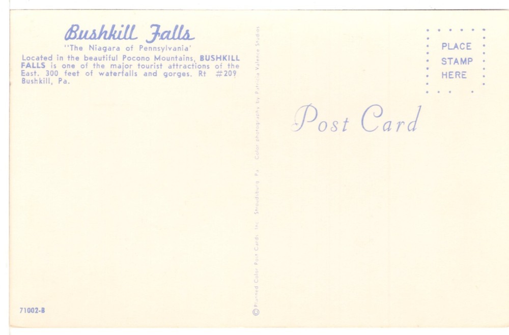 BUSHKILL FALLS, BUSHKILL, PA - PC3241