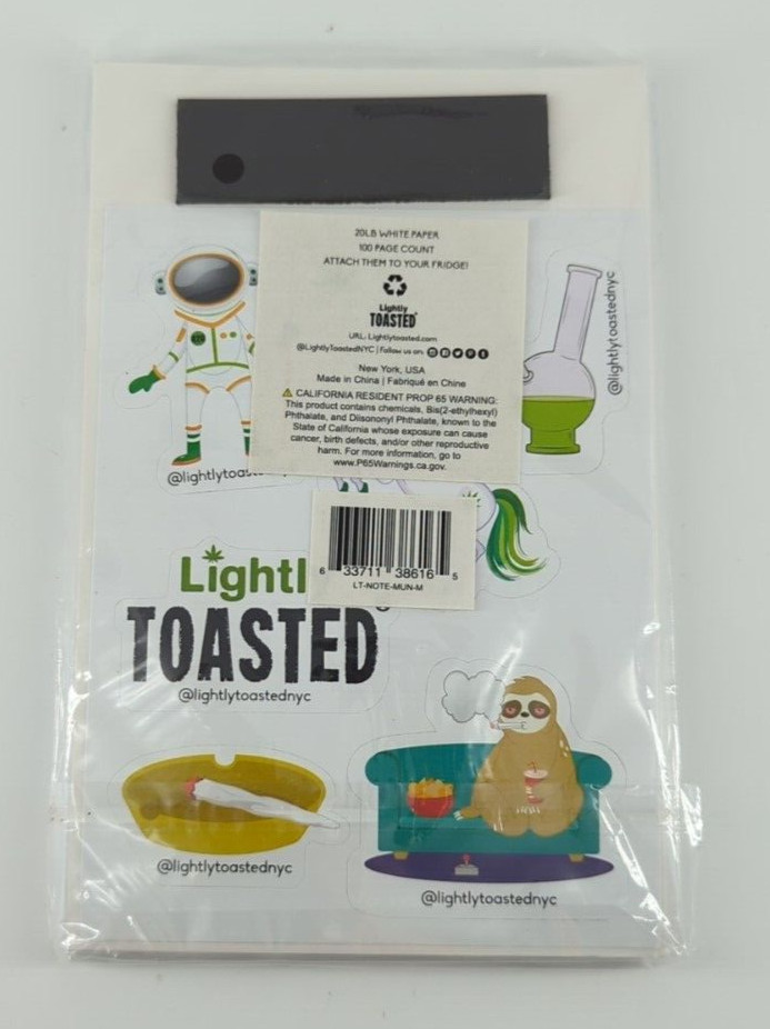 Note Pad & Scratch Pad Cactus Notepad & Munchies List With Magnet 2 Qty
