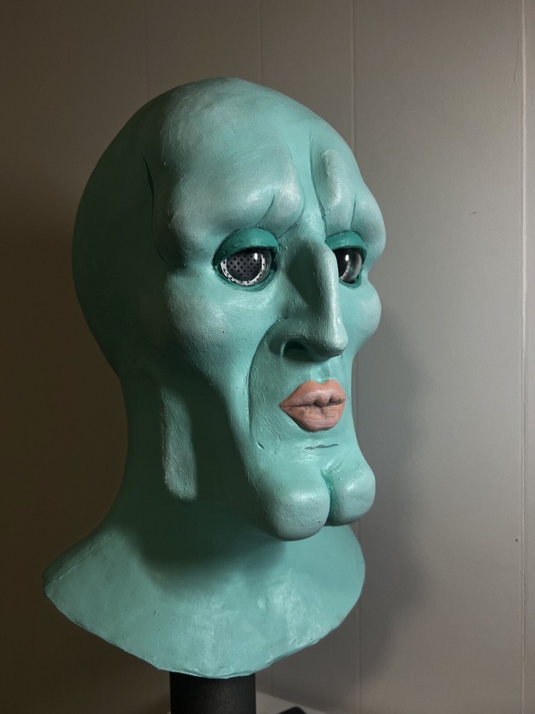 Handsome Squidward latex mask