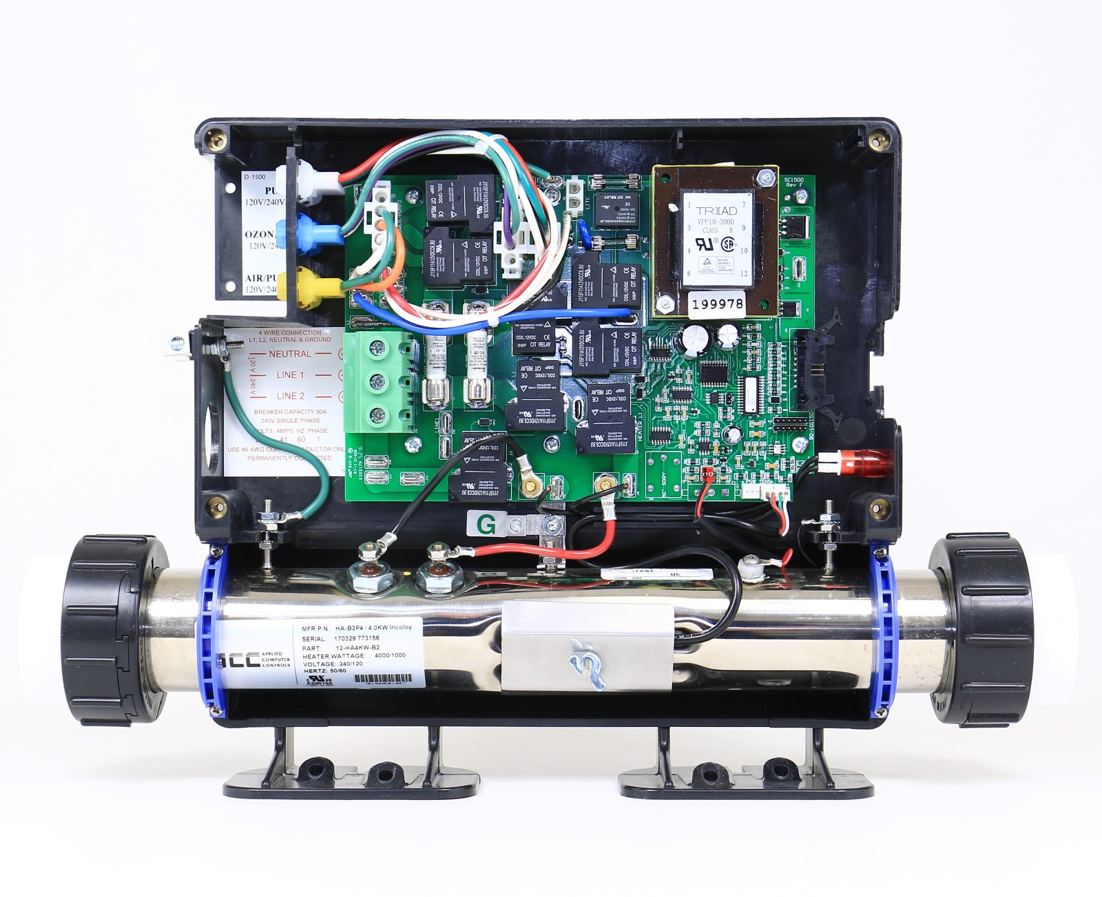 SPA CONTROL PACK HOT TUB HEATER ePack and KP2010 ACC 4kW 115/230v SMTD1500 NEW