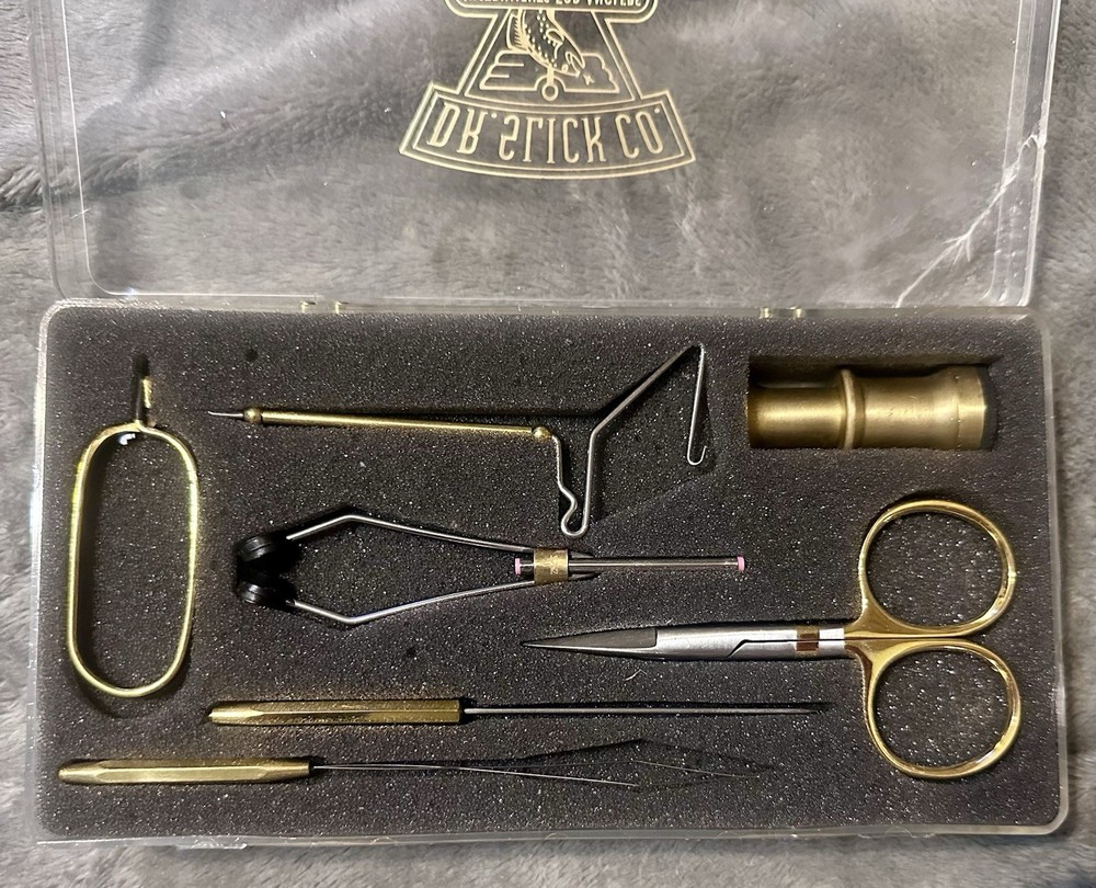 Dr Slick Fly Tying Gift Set 7piece Tool Kit **Damaged Case**