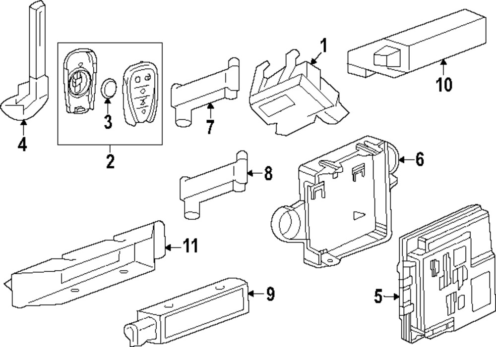 Genuine GM Keyless Entry Transmitter 13547678