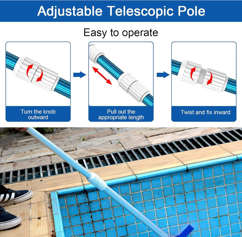 Pool Telescoping Pole Cam Lock Replacement 2Pc, EZ Lock Cam for Telescopic