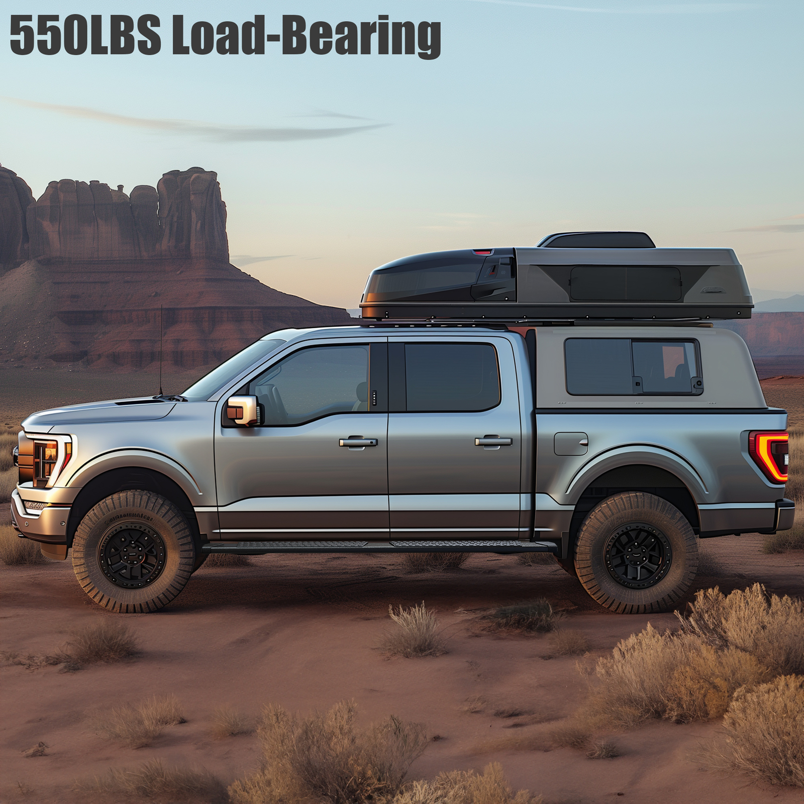 6" Running Boards For 2019-2025 Silverado/Sierra Crew Cab Nerf Bars Side Steps