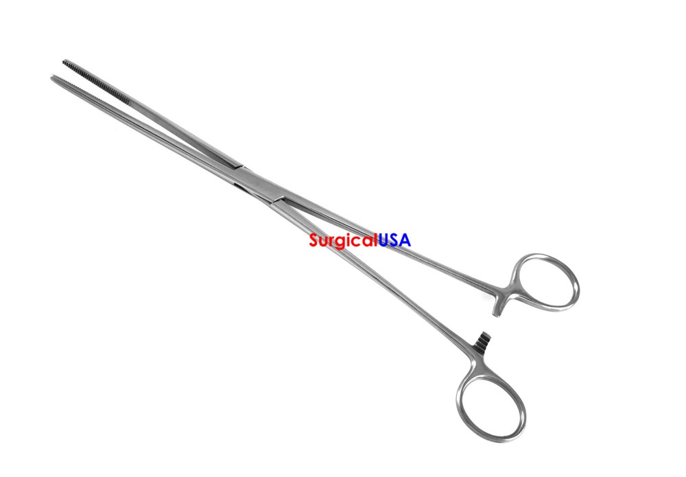 Bozeman Sponge Forceps 10.5inch Straight Surgical Veterinary Instruments