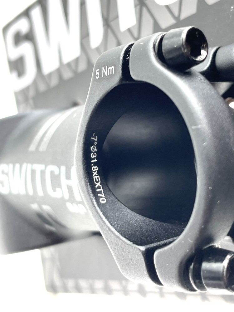 Switch Components Gap Stem 70mm / 31.8 Clamp / 1-1/8” Steerer / -7 Degree