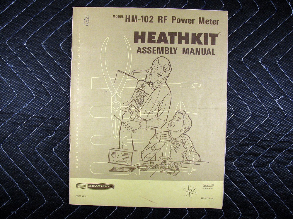Genuine Heathkit HM-102 RF Power Meter Assembly Manual