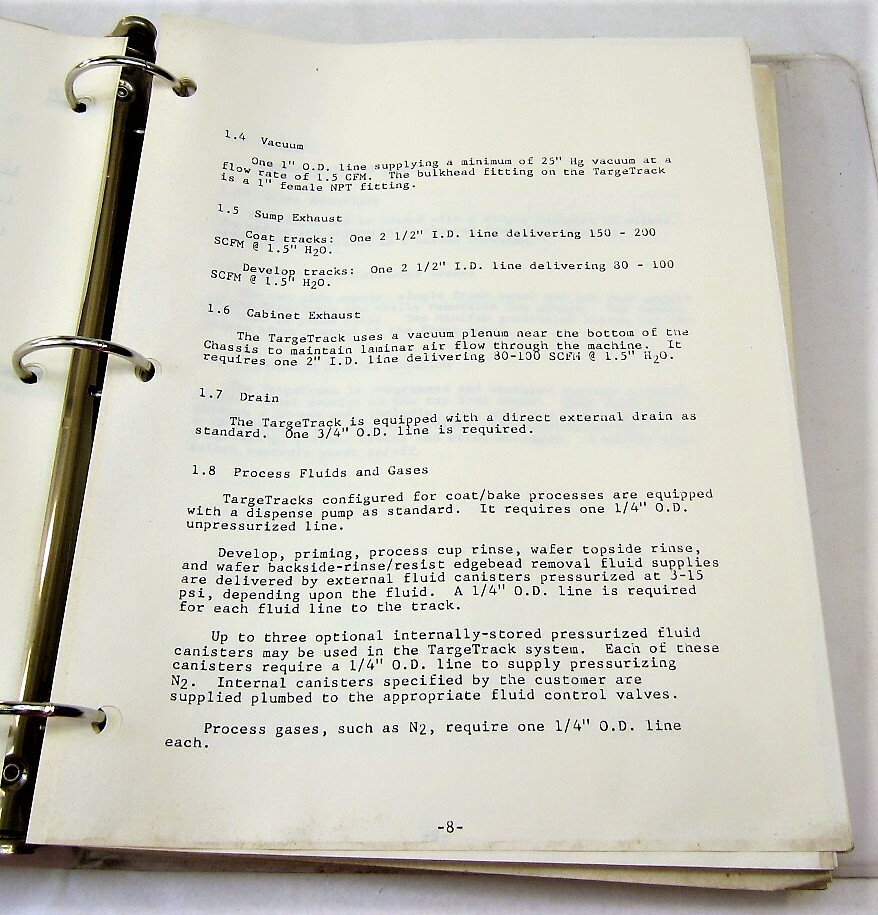 TargeTrack Wafer Processing System User's Guide 1987 Edition MTI