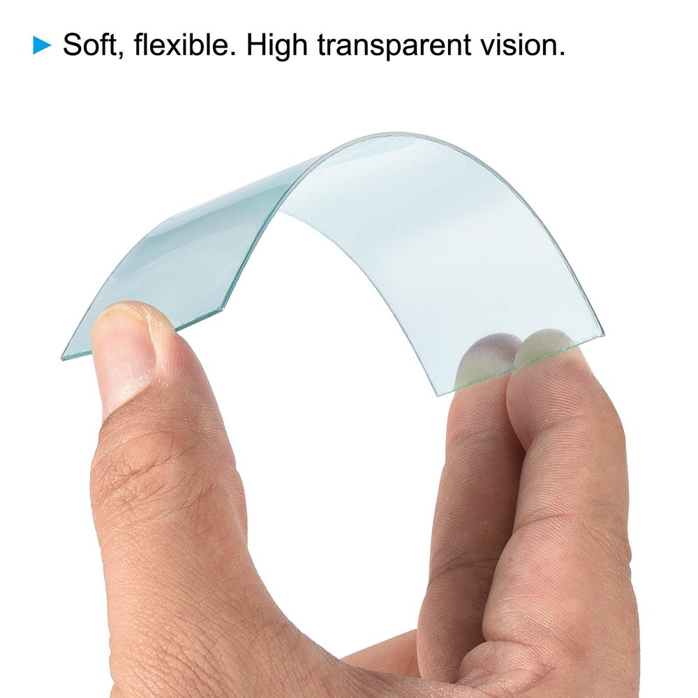 10pcs 4.3 x 3.5'' Welding Protection Lens Right Angle Replacement, Clear