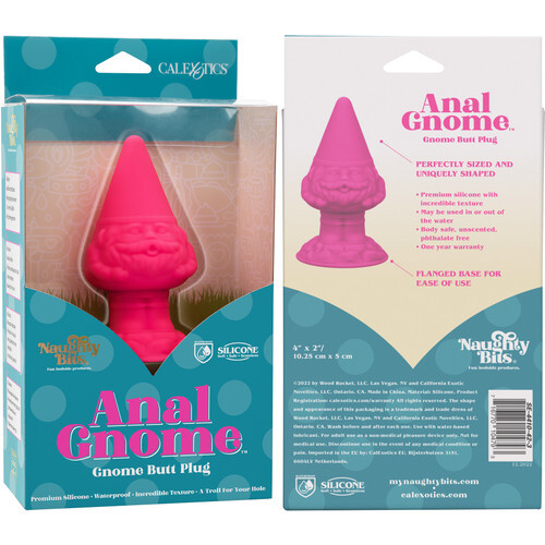 NAUGHTY BITS ANAL GNOME SILICONE BUTT PLUG BY CALEXOTICS - PINK
