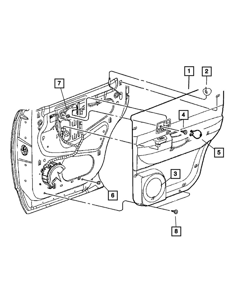 Genuine Mopar Speaker Grille 1AA041DBAA