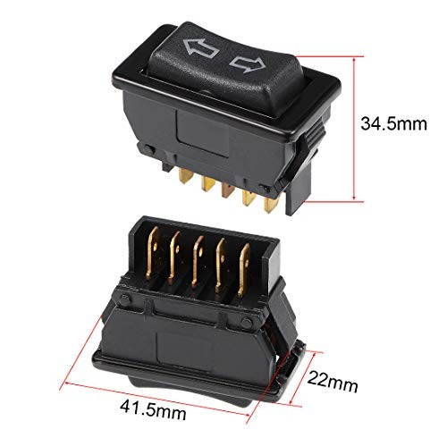 Universal 5-Pin Car Window Switch - Master Rocker Switch With Wiring Harness