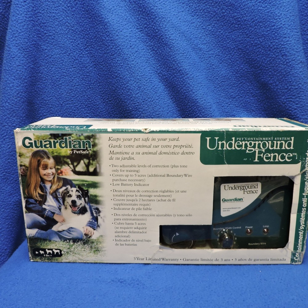 PetSafe Guardian Underground Fence, Collar Receiver , Transmitter, Missing Flags