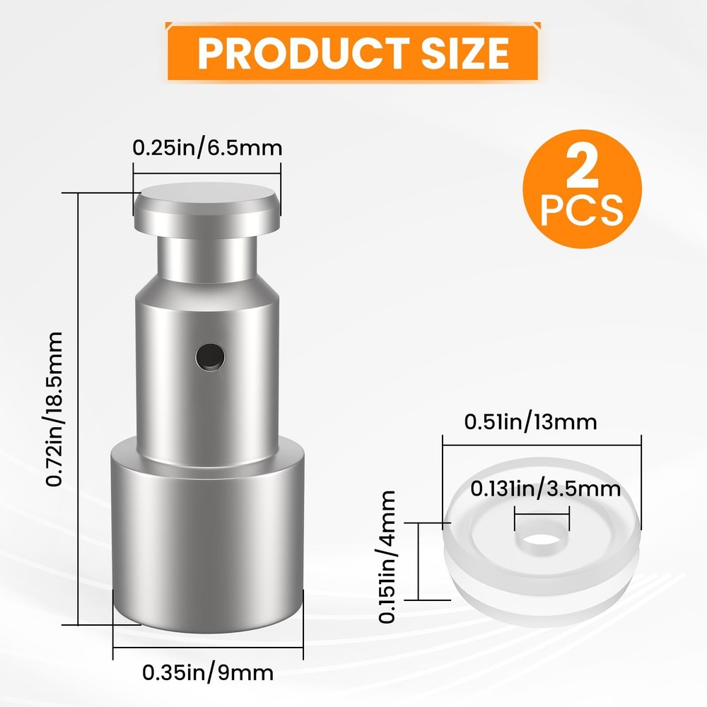 MARRTEUM 2 pcs Universal Replacement Floater and 4 Sealer Pressure...