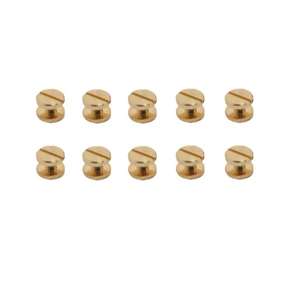 10Pcs Brass Binding Chicago Screws Decorative Bookbinding Stud Screws For Belt