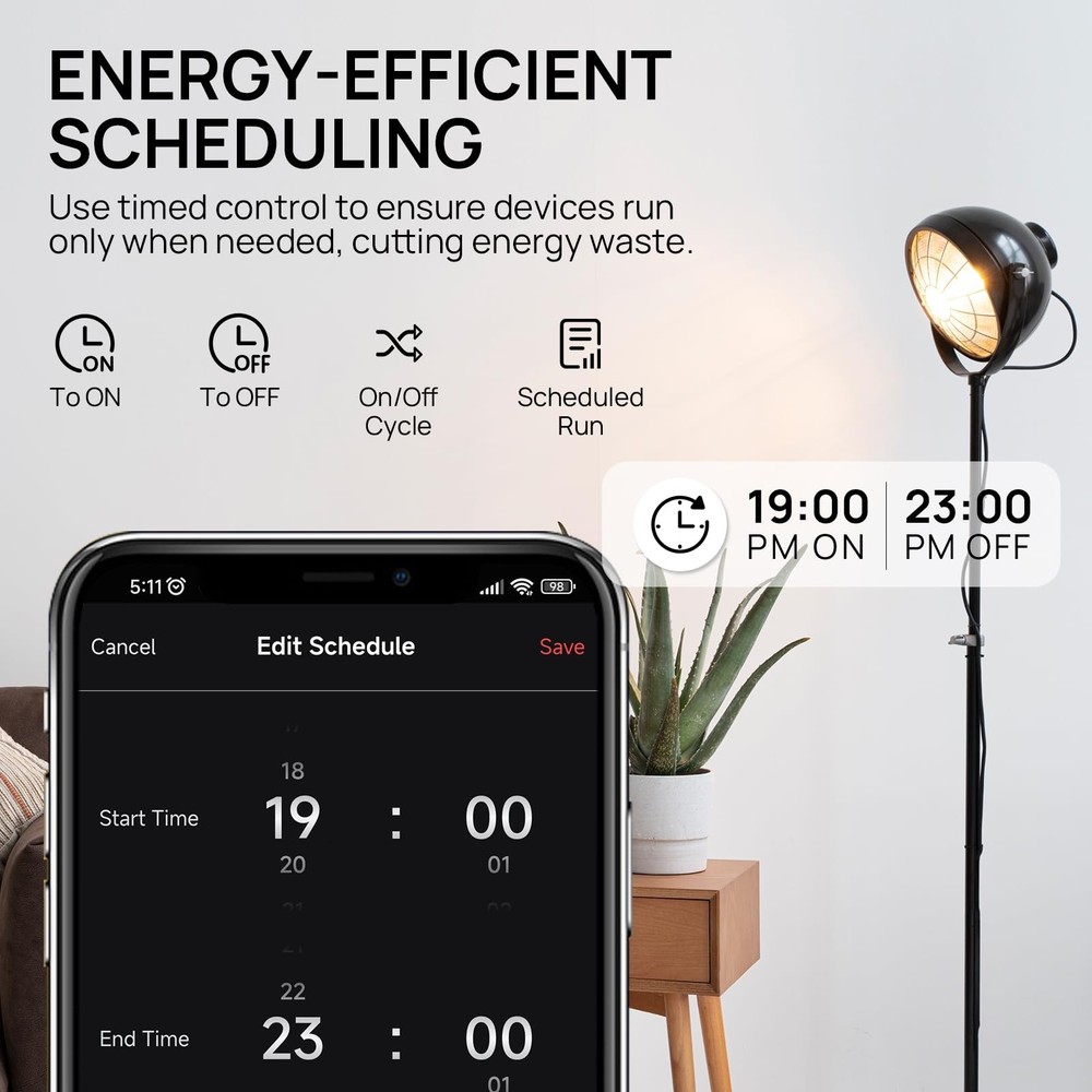TURBRO Smart Temperature Controller Heating Cooling, WiFi-Enabled Thermostat ...