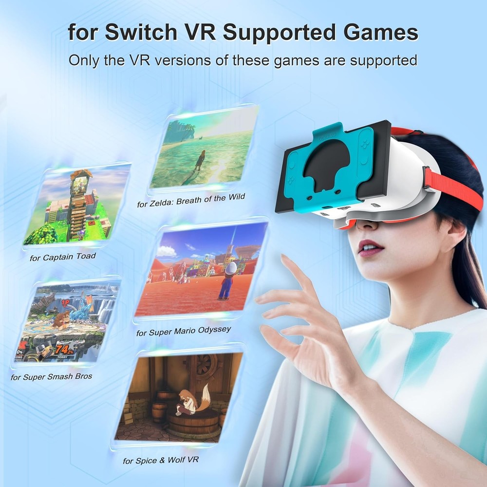 VR Headset Labo Accessories HD Lenses Head Strap for Nintendo Switch/OLED Model