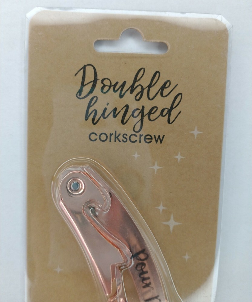 Double Hinged Corkscrew Pour Decisions Portable Purse Cork Screw