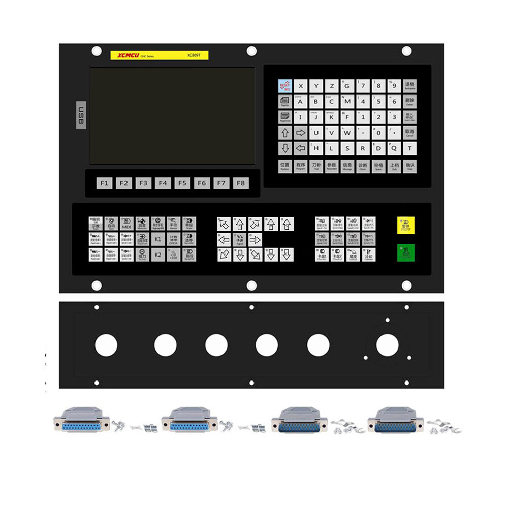 XCMCU XC809TB 2/3/4/5/6 Axis Controller CNC Lathe Controller System 7" LCD