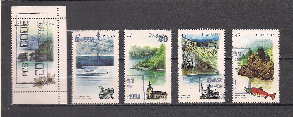 Canada #1485-1489  used