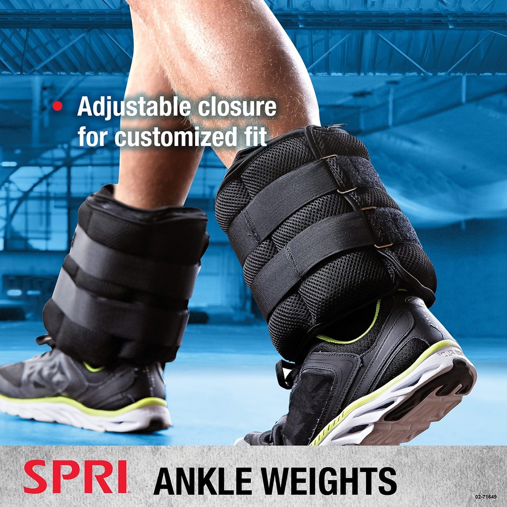Adjustable Ankle Weights - Walking Weights for Strength Training Exercises, R...