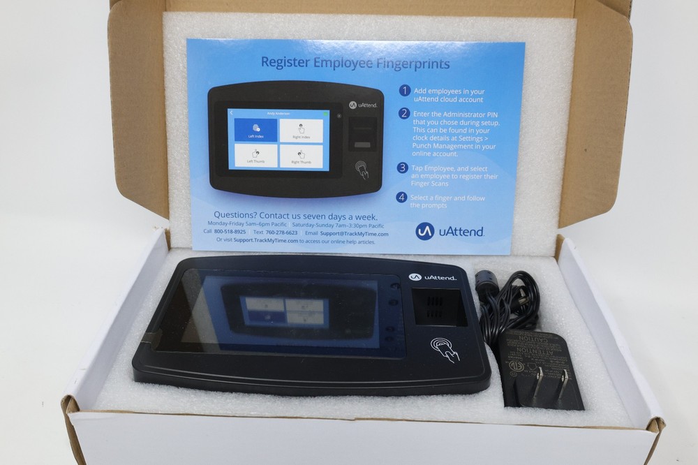 uAttend Cloud Connected Biometric Attendance System | JR2000 | Open Box