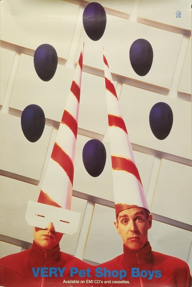 Pet Shop Boys 1993 Very Promotional Poster Excellent New Old Stock Condition