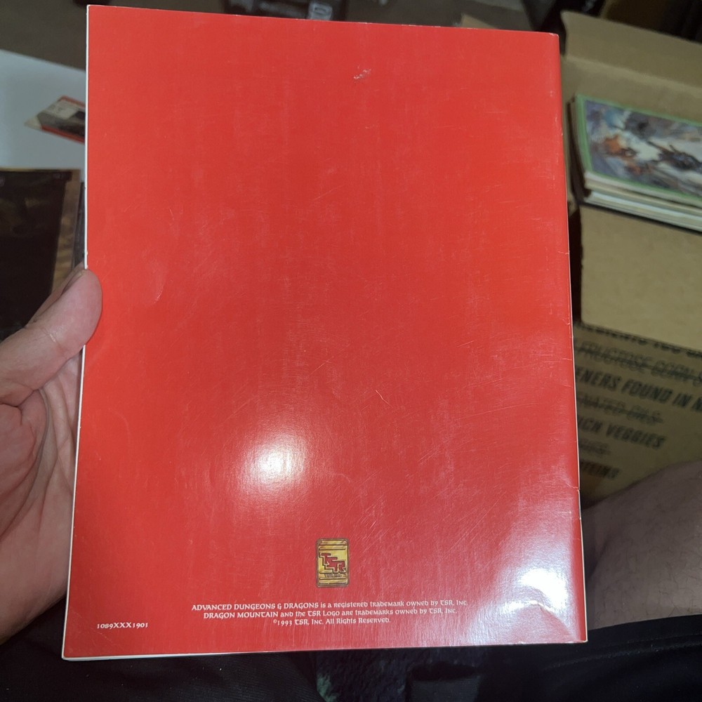 Dragon Mountain - Advanced Dungeons & Dragons Second Edition TSR 1089 Unpunched