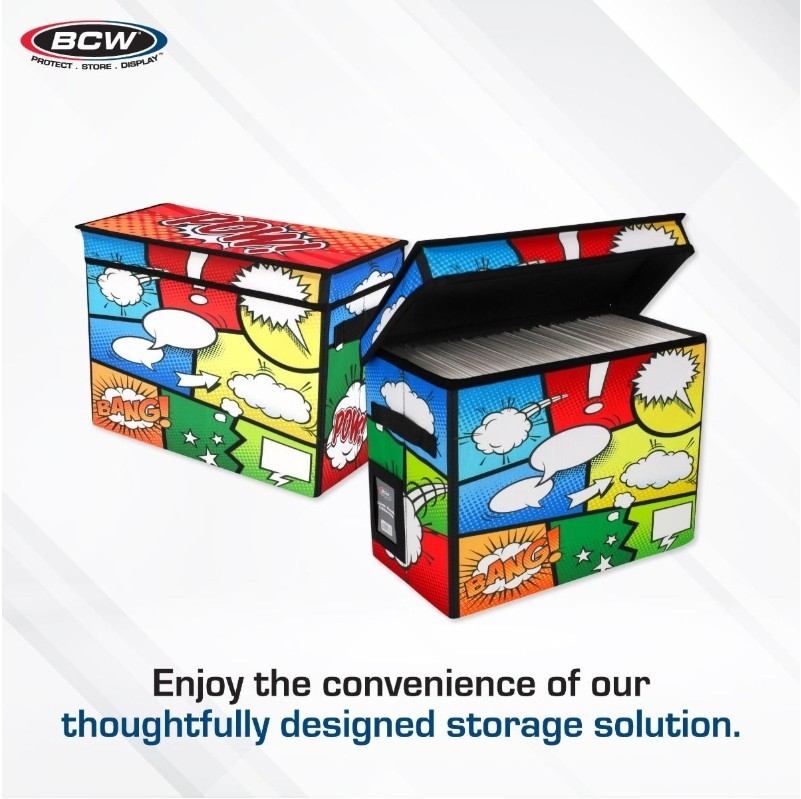 BCW Stackable/ Collapsible Comic Book Foldaway for Silver and Modern Age - Pow