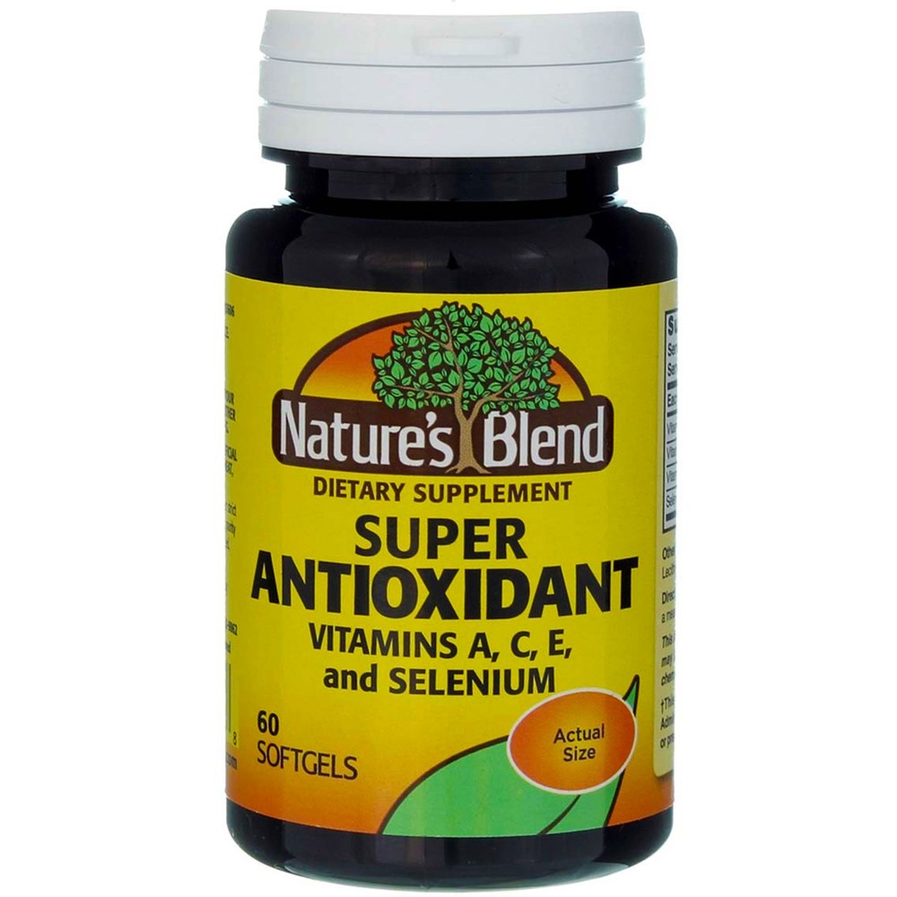 2 Pack Nature's Blend Super Antioxidant Soft Gels, 60 Ct